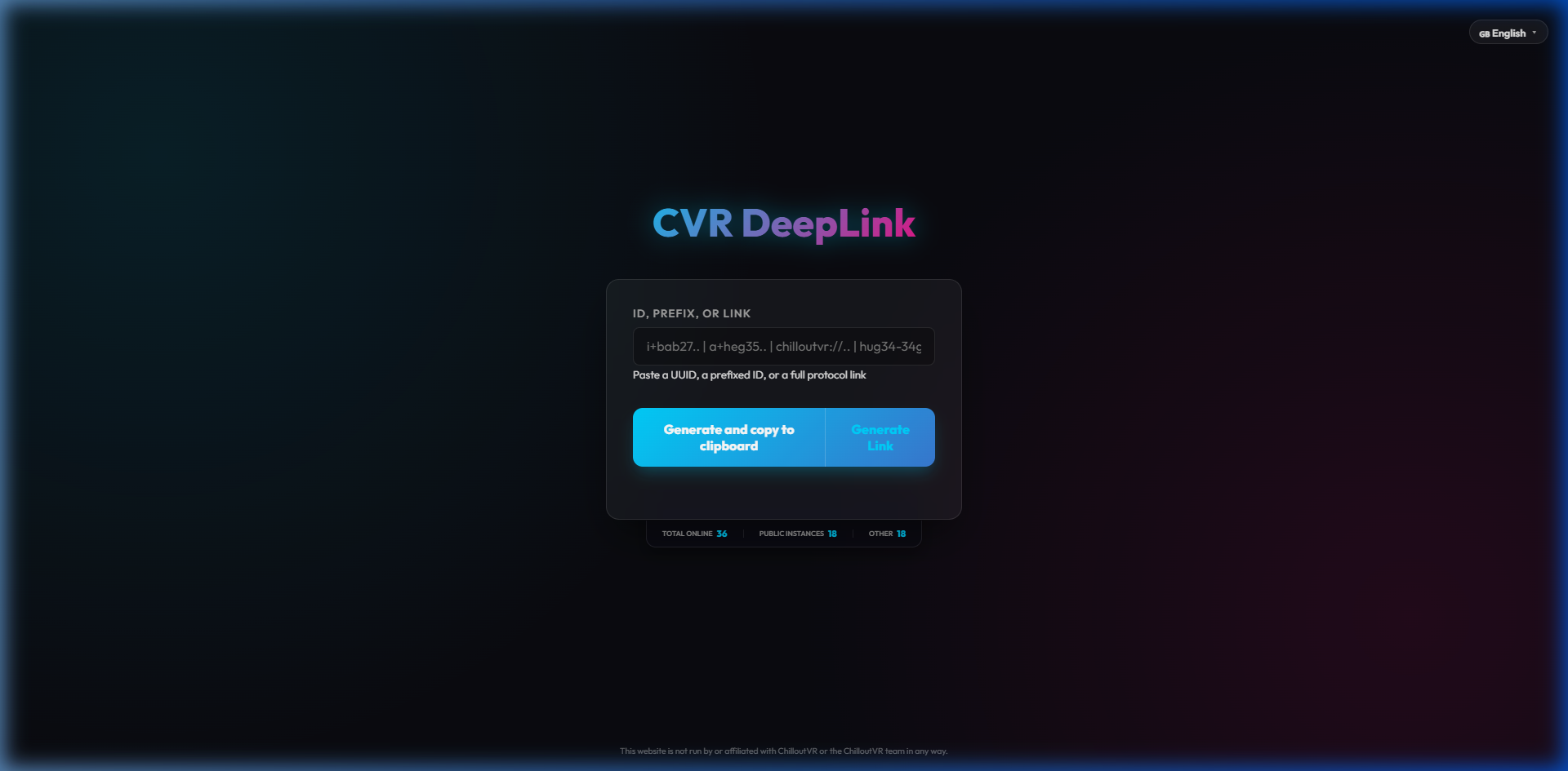 DeepLink Tool Preview